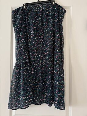 Banana Republic Floral Midi Skirt